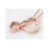 Kette Herz offen Rosegold aus Messing Damen