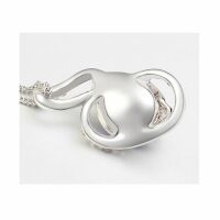 Kette Teardrop rosa Silber aus Messing Damen