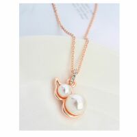 Kette Pearls Rosegold aus Messing Damen