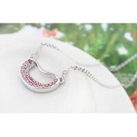 Kette Crazy Pink Silber aus Messing Damen