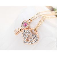 Kette Key to your Heart Rosegold Messing Damen