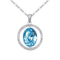 Kette Inner Circle Blau Silber aus Messing Damen