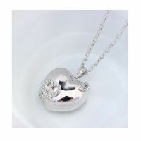 Kette Herzchen Silber aus Messing für Damen