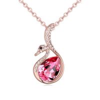 Kette Pink Swan Rosegold aus Messing Damen