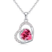 Kette Crazy Heart Silber aus Messing f&uuml;r Damen