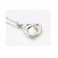 Kette Crazy Heart Silber aus Messing für Damen