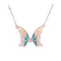 Kette Schmetterling Rosegold aus Messing Damen