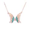 Kette Schmetterling Rosegold aus Messing Damen