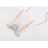 Kette Schmetterling Rosegold aus Messing Damen