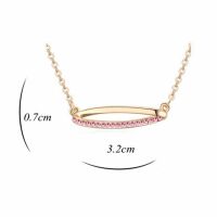 Kette Pink Barrette Gold aus Messing Damen