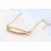 Kette Pink Barrette Gold aus Messing Damen