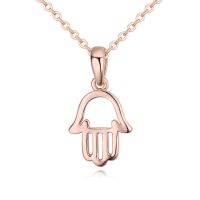 Kette Hand der Fatima Rosegold aus Messing Damen