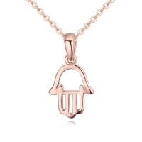 Kette Hand der Fatima Rosegold aus Messing Damen