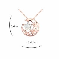 Kette Mond & Sterne Rosegold aus Messing Damen