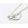 Kette Herz offen Silber aus Messing Damen