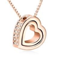 Kette Love you forever Rosegold aus Messing Damen