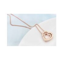 Kette Love you forever Rosegold aus Messing Damen