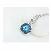 Kette Into the Blue Silber aus Messing Damen