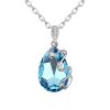 Kette Blue Drop Silber aus Messing Damen