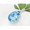 Kette Blue Drop Silber aus Messing Damen