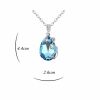 Kette Blue Drop Silber aus Messing Damen