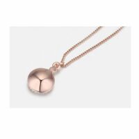 Kette blauer Kristall Rosegold aus Messing Damen