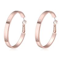 Creolen Circle Rosegold aus Messing Damen