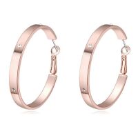 Creolen Circle Rosegold Messing Damen
