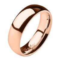 Ring klassisch Rosegold aus Titan Damen