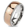 Ring Mittelring Rosegold Silber aus Titan Damen