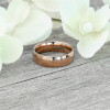 64 (20.4) Bungsa© TITAN RING ROSEGOLD Damen - Ring aus rosé-goldenem TITAN für Damen & Herren - roséfarbener Damenring / Herrenring - SCHMUCKRING für Frauen & Männer roségold Titanium