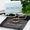 64 (20.4) Bungsa© TITAN RING ROSEGOLD Damen - Ring aus rosé-goldenem TITAN für Damen & Herren - roséfarbener Damenring / Herrenring - SCHMUCKRING für Frauen & Männer roségold Titanium
