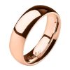 67 (21.3) Bungsa© TITAN RING ROSEGOLD Damen - Ring aus rosé-goldenem TITAN für Damen & Herren - roséfarbener Damenring / Herrenring - SCHMUCKRING für Frauen & Männer roségold Titanium