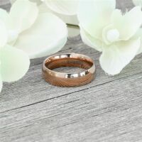 70 (22.3) Bungsa© TITAN RING ROSEGOLD Damen - Ring aus rosé-goldenem TITAN für Damen & Herren - roséfarbener Damenring / Herrenring - SCHMUCKRING für Frauen & Männer roségold Titanium