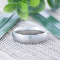 52 (16.6) Bungsa silberner RING - Silber - Damenring EDELSTAHL matt