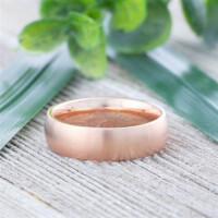 70 (22.3) Bungsa© rosegoldener RING für Damen & Herren - Rosé Rosegold - Damenring aus EDELSTAHL matt - edler Edelstahlring geeignet als Verlobungsringe, Freundschaftsringe & Partnerringe