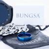 54 (17.2) Bungsa© blauer RING für Damen & Herren - Blau - Damenring