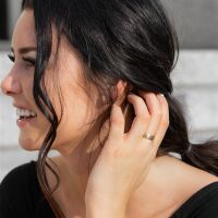 49 (15.6) Bungsa© goldener RING für Damen & Herren - Gold - Damenring