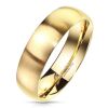 60 (19.1) Bungsa© goldener RING für Damen & Herren - Gold - Damenring aus EDELSTAHL matt - edler Edelstahlring geeignet als Verlobungsringe, Freundschaftsringe & Partnerringe