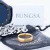 60 (19.1) Bungsa© goldener RING für Damen & Herren - Gold - Damenring aus EDELSTAHL matt - edler Edelstahlring geeignet als Verlobungsringe, Freundschaftsringe & Partnerringe