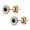 Ohrstecker Kristall Rosegold aus Edelstahl Damen