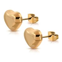 Ohrstecker Herzchen Rosegold aus Edelstahl Damen