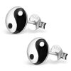 Ohrstecker Yin & Yang 10mm aus 925 Silber für Damen