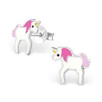 Ohrstecker Einhorn Unicorn aus 925 Silber für Kinder