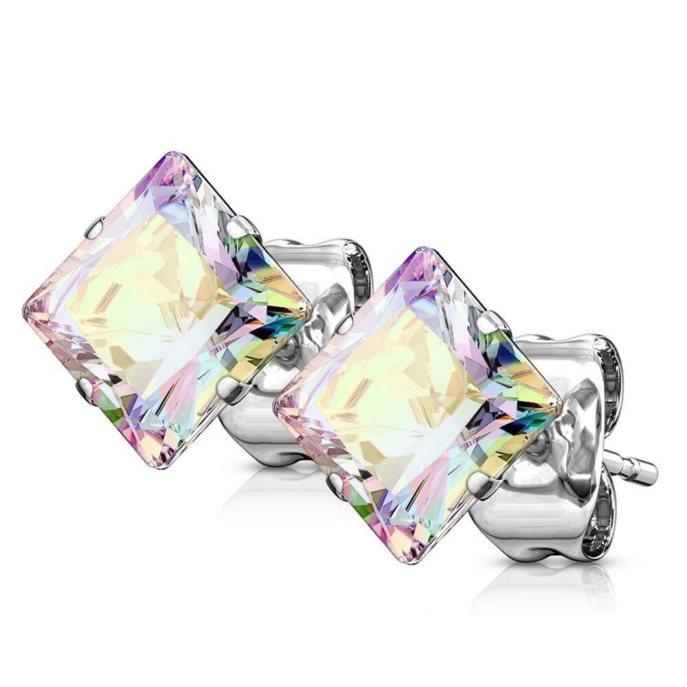 Regenbogen AB - Ohrstecker Zirkonia Silber aus Edelstahl Damen