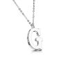 G - Kette Buchstaben Anhänger Silber aus Edelstahl Damen G