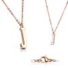 J - Kette Buchstaben Anhänger Rosegold aus Edelstahl Damen J