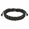 Armband geflochten schwarz aus Leder Unisex