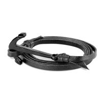 Armband Anker Wickelarmband schwarz Unisex