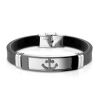 schwarzer Anker - Armband Anker schwarz aus Silikon Herren